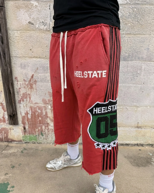 Crimson Red Highway Shorts