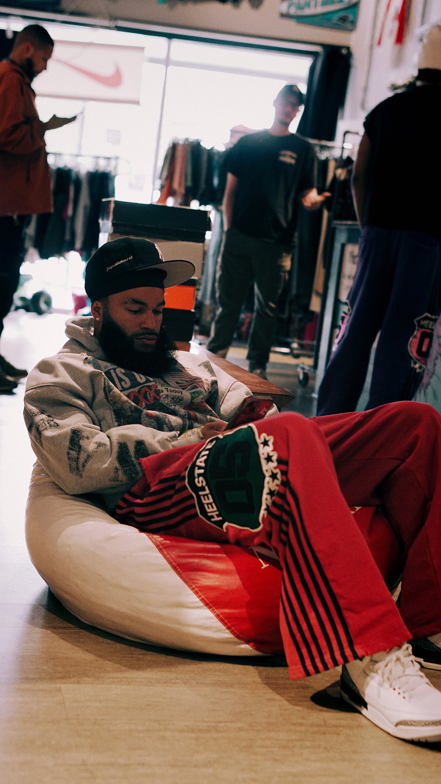 Crimson Red Highway Sweats