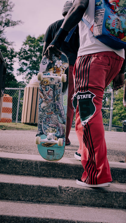Crimson Red Highway Sweats