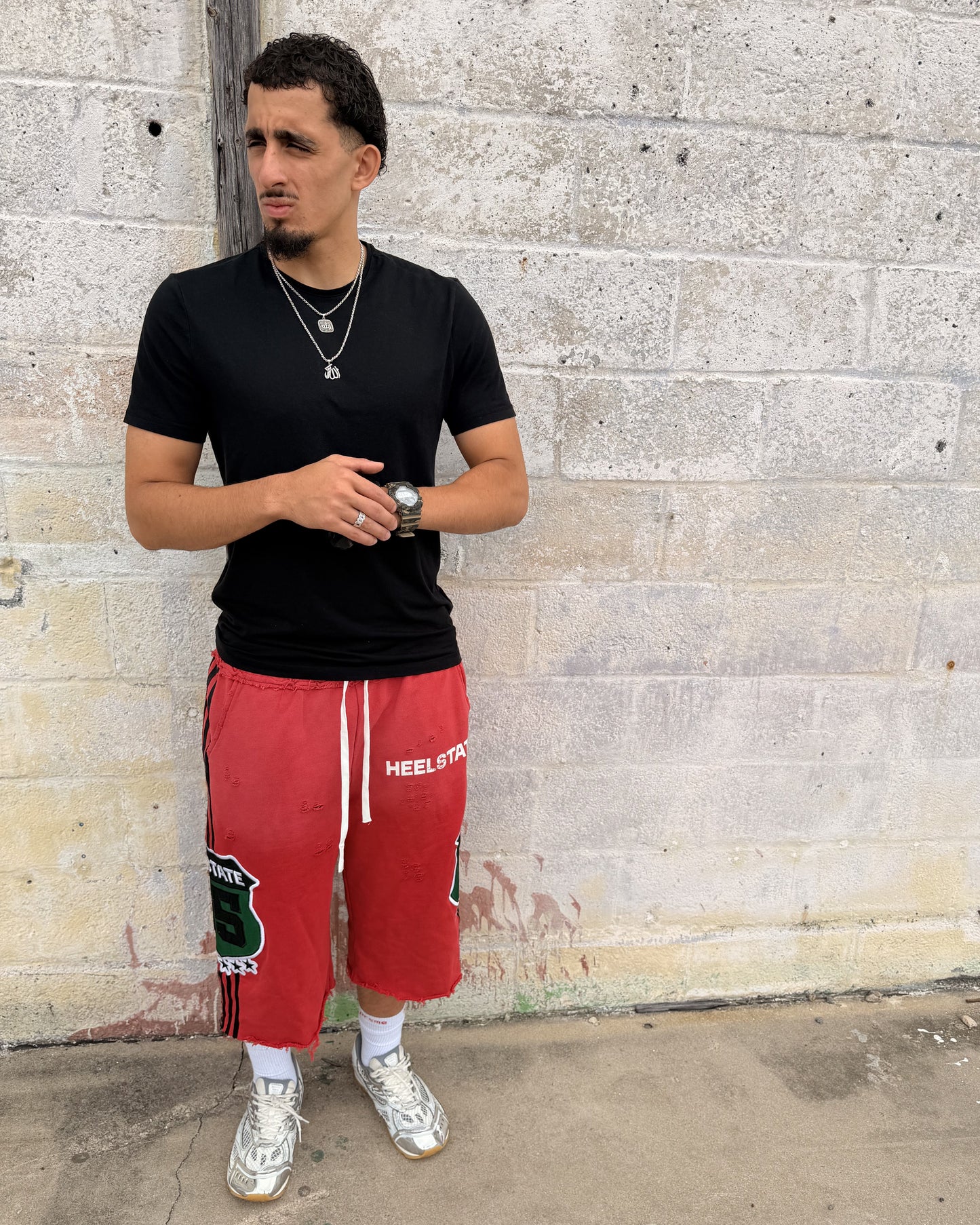 Crimson Red Highway Shorts