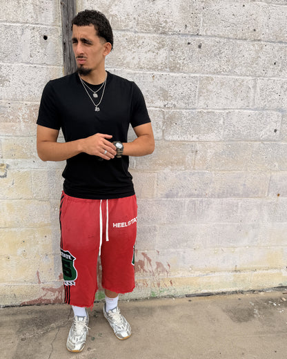 Crimson Red Highway Shorts